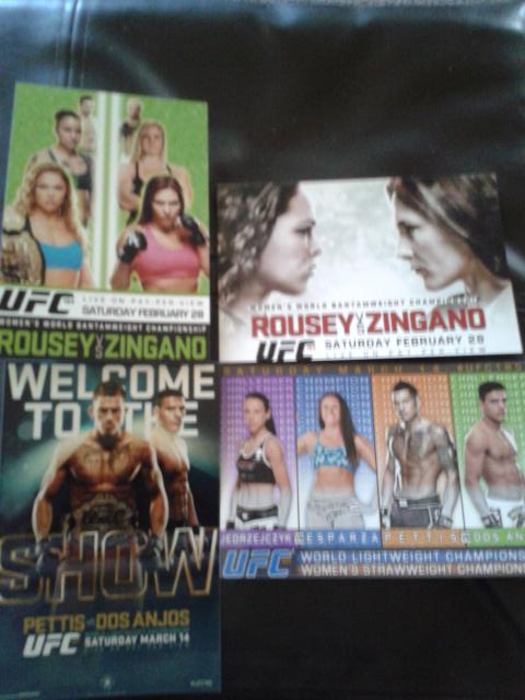 Got these kick-ass UFC184 and 185 mini posters in the mail today!  Thank you @MMAfightfans