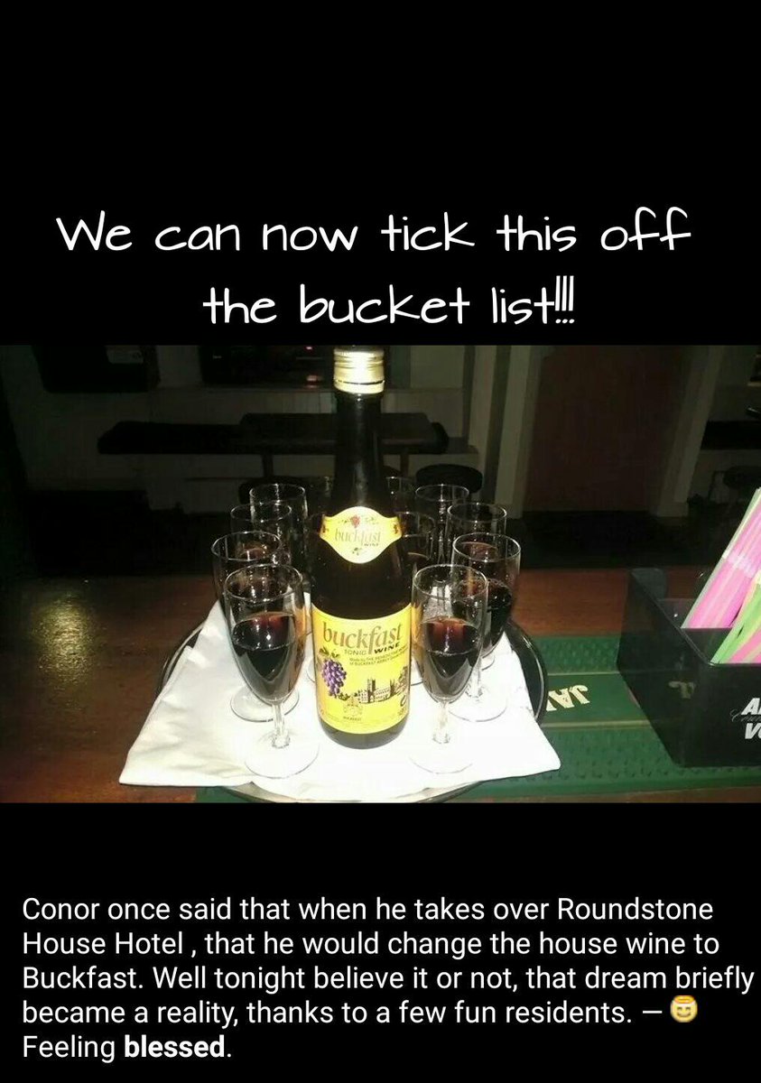 RoundstoneHouse's tweet photo. He Finally Did It. #housewine #buckfast #hospitality #funguests #ireland #onlyinireland #roundstone #connemara http://t.co/OWMOFmxzHx