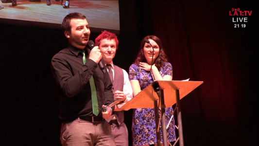 Many congratulations to @BathCTV for winning an award at #NaSTA2015 for their coverage of @BathSU's Freshers' Week!