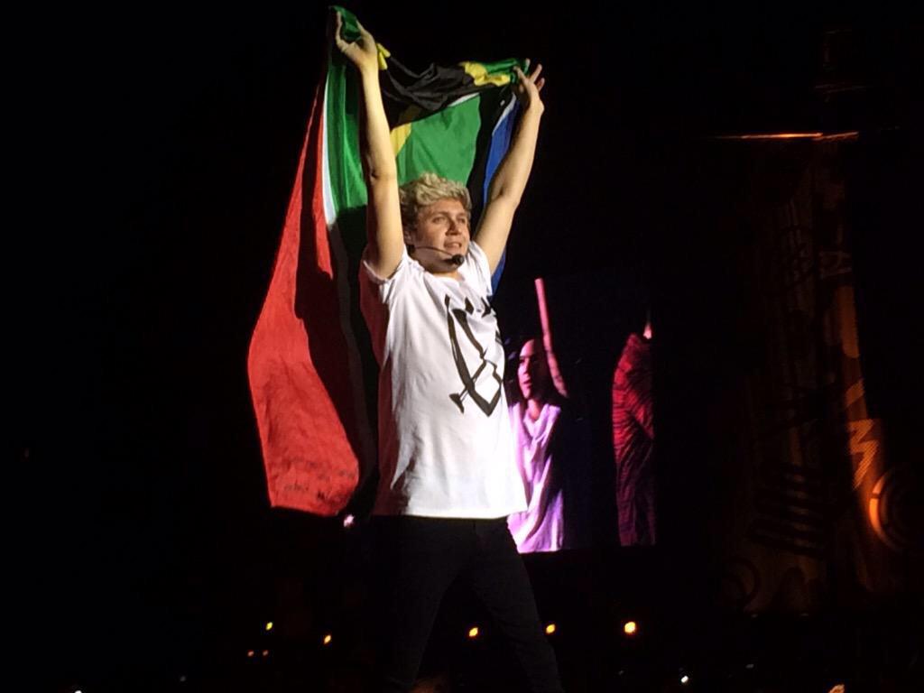 1DAlert's tweet image. His hair looked great on stage in Johannesburg! 👍👍 (via @Prev_Reddy)