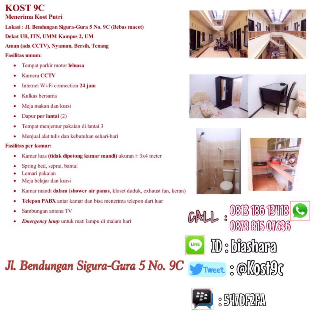 Kost 9C & 9D Malang buka link di bio tweet media