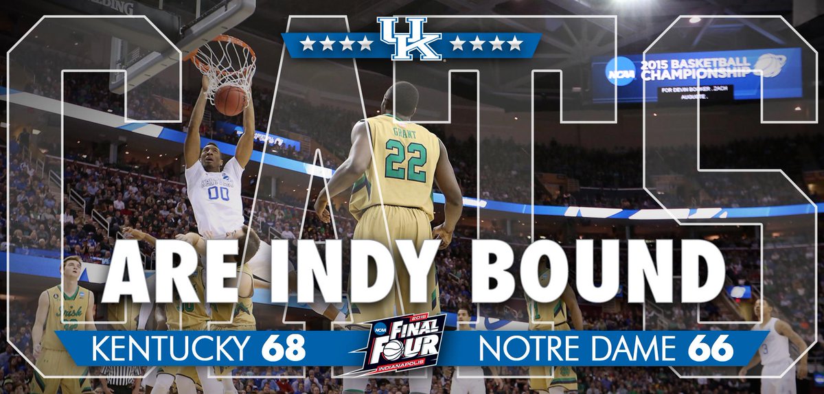UKAthletics's tweet photo. Ice water, #BBN. Ice water.

UK makes its last nine shots to advance to its fourth Final Four in five seasons. http://t.co/zpLU6bppgu