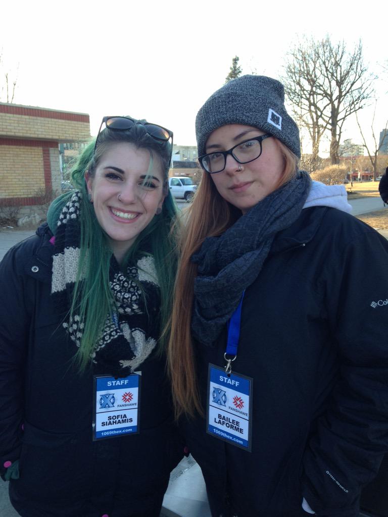 Thank you to Sofia &amp; Balee from <a href="/1069TheX/">106.9 The X - Fanshawe College</a> for airing support to <a href="/ABCampout/">ABCampout</a> from Fanshawe. Tune in to hear them!