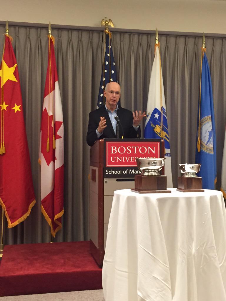 GrandBiz15's tweet photo. Dean Freeman, the @SMGDean from Boston University School of Management #grandbiz http://t.co/L4FXtEdrzU