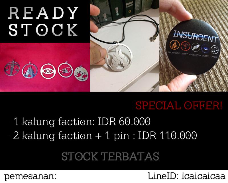 Masih ada ga gan ? Mau dong ? Kirim pin dong gan ? Makasih"<a href="/DivergentID/">Divergent Indonesia</a>: Order segera! Stock terbatas loh Initiates! "