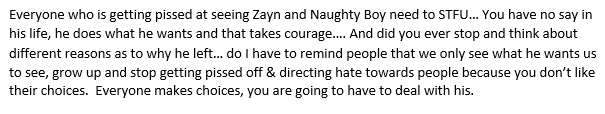 1d_plus_5sos's tweet photo. You don't turn your back on family...even when they do " Zayn and Naughty Boy " #OneDirection #OneDirectionNeedZayn http://t.co/XegVhM2cOh