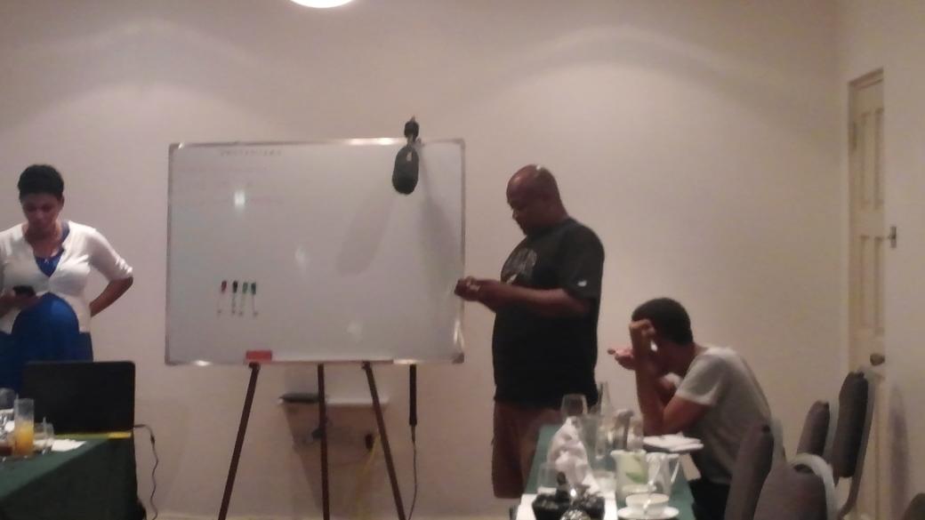 boomsvg1069's tweet photo. @CassSZP presenting and bringing it too D #Boom106 #Mr smooth #DmanwithDsmooth#voice http://t.co/Vz0xPkU8qG