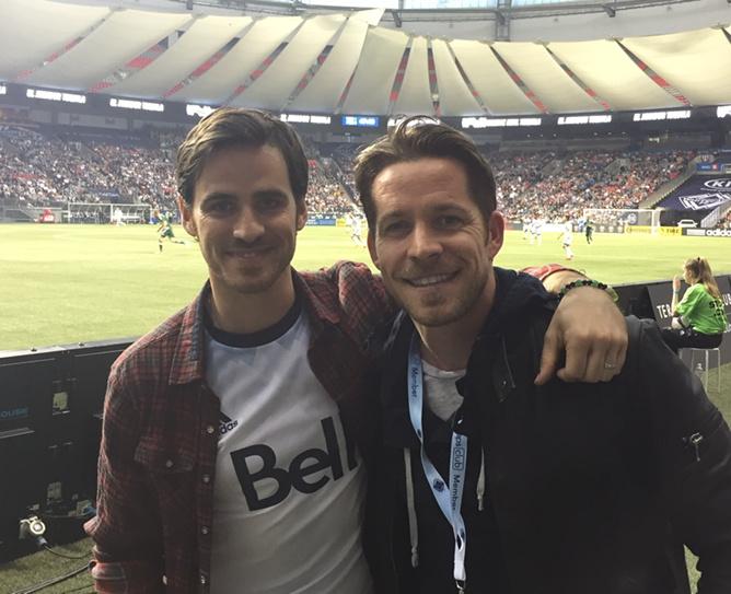 Out for the footy with @colinodonoghue1 at the @whitecapsfc and we're 1-0 up!  Come on Vancouver.