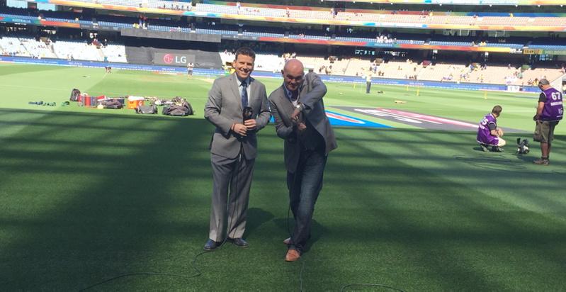 sambitbal's tweet photo. And Martin Crowe getting ready to bat for #ESPNmatchpoint http://t.co/QpLl0wNxZz