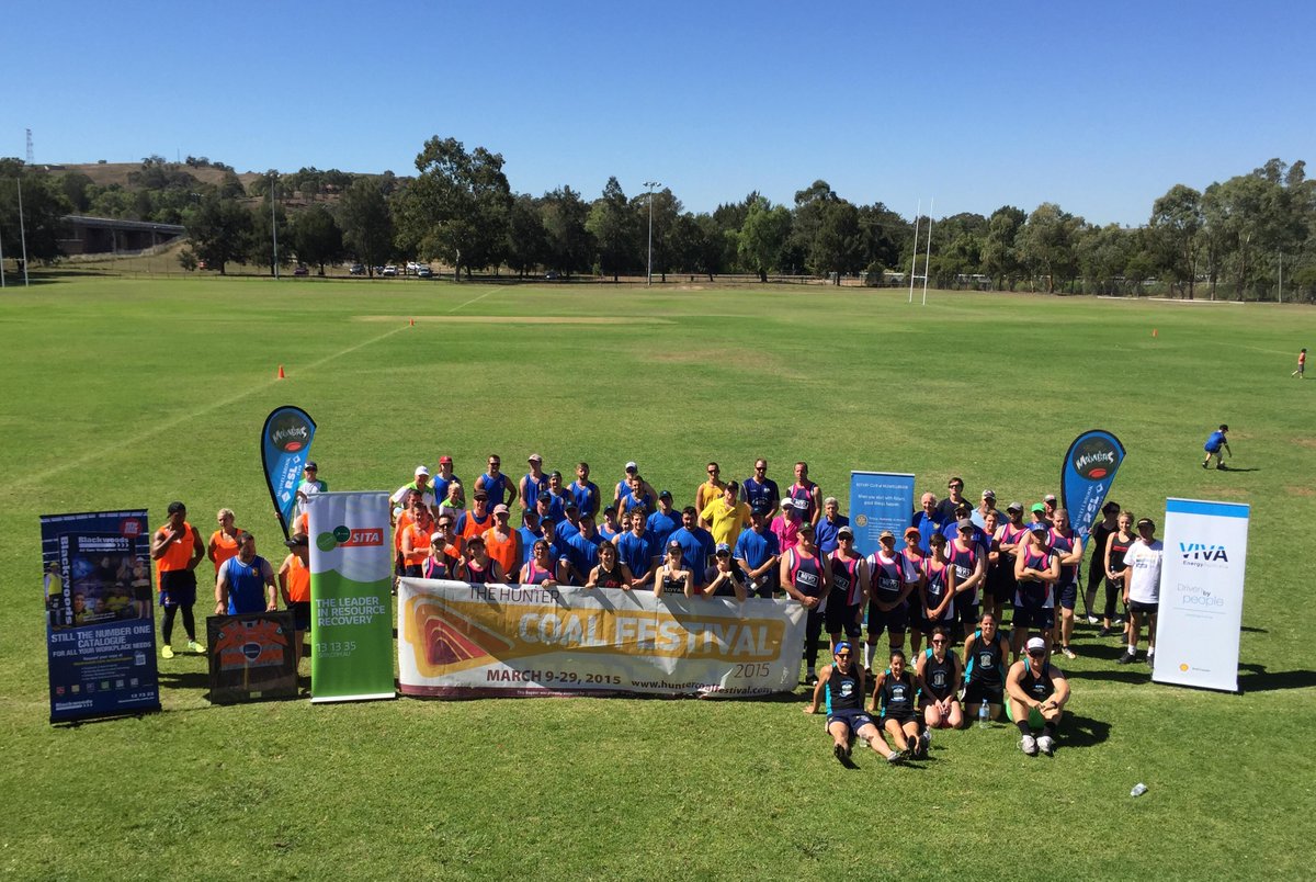 Congratulations to all who participated yesterday at the touch footy competition. #huntercoalfestival