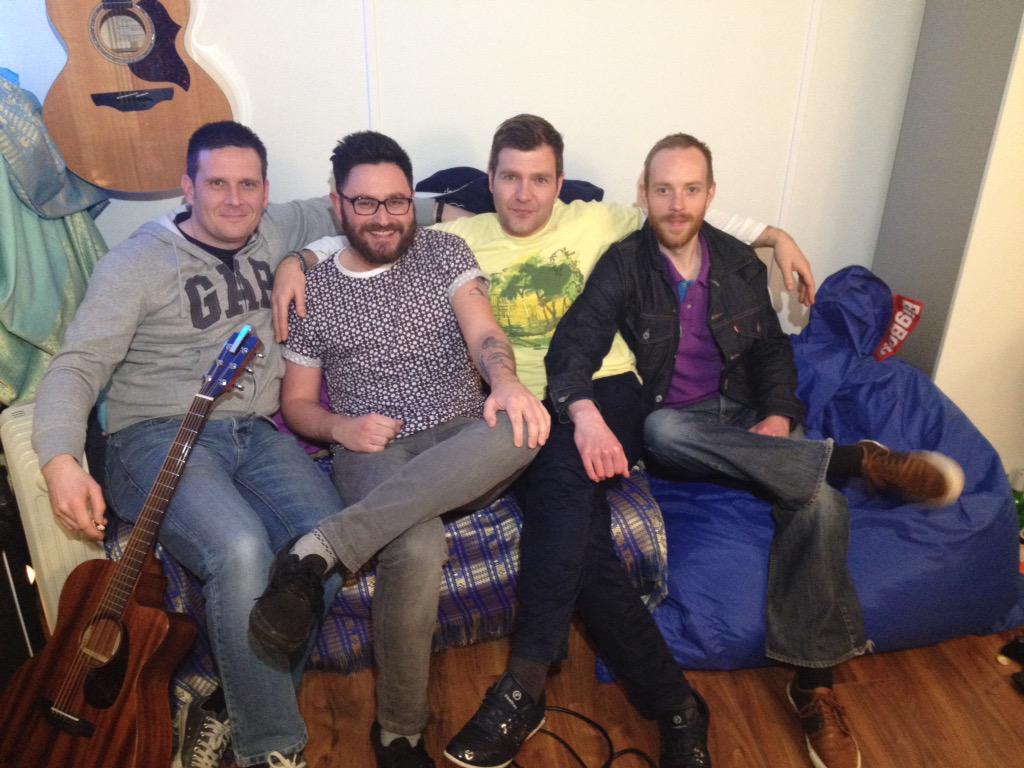 Scribblerpicnic's tweet photo. #Stirling band #BullittForPablo reform for #ScribblersPicnic set on Sun 10 May #BandRehearsal last night #excited http://t.co/9HhBfTr4ae