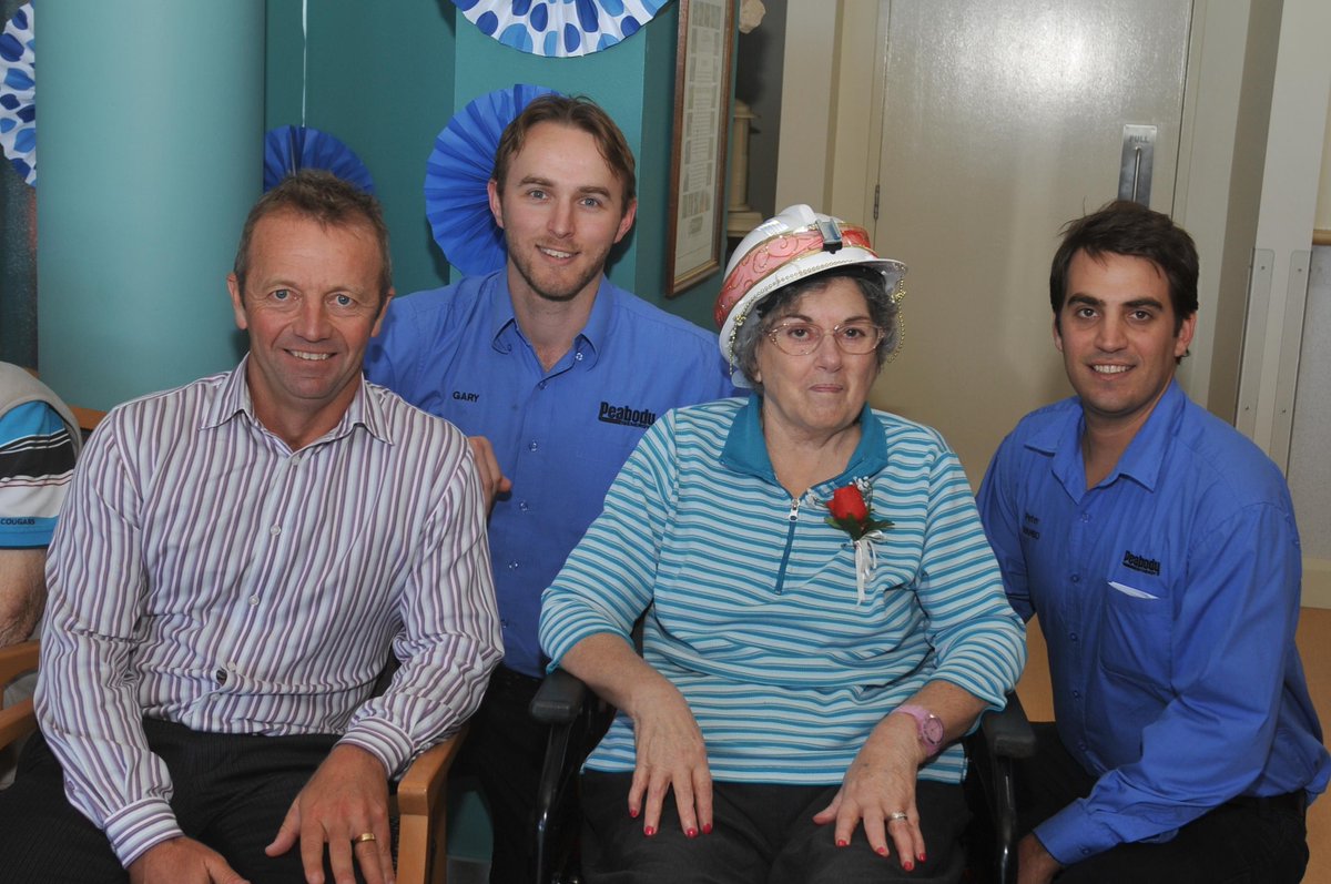 Coalminers Cocktail Ball- Gwen Merrick, David Hayes (ACS Integ. Service Provider) Harry Egan &amp; Peter Jaeger (Peabody)