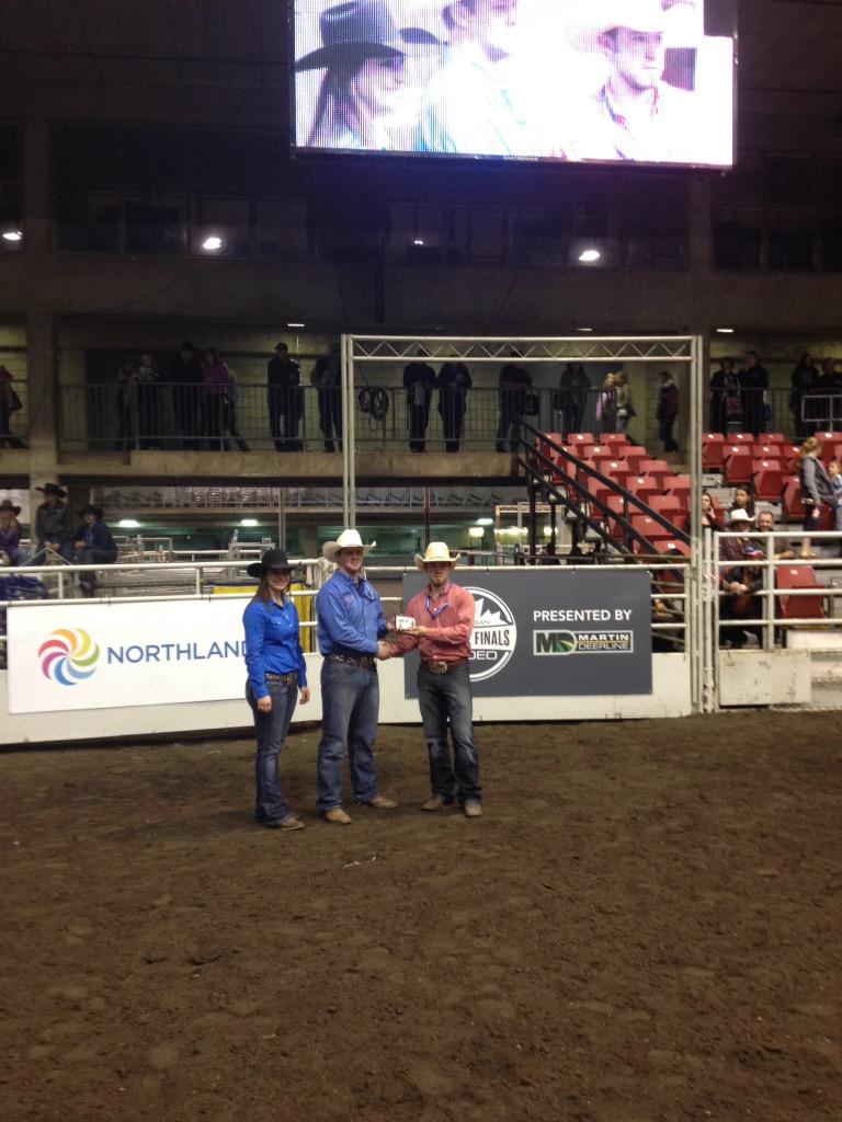 FarmfairInt's tweet photo. Dustin Nickelson is your Steer Wrestling Champion! #ccfr15 #rodeo http://t.co/4njWC8fxkf
