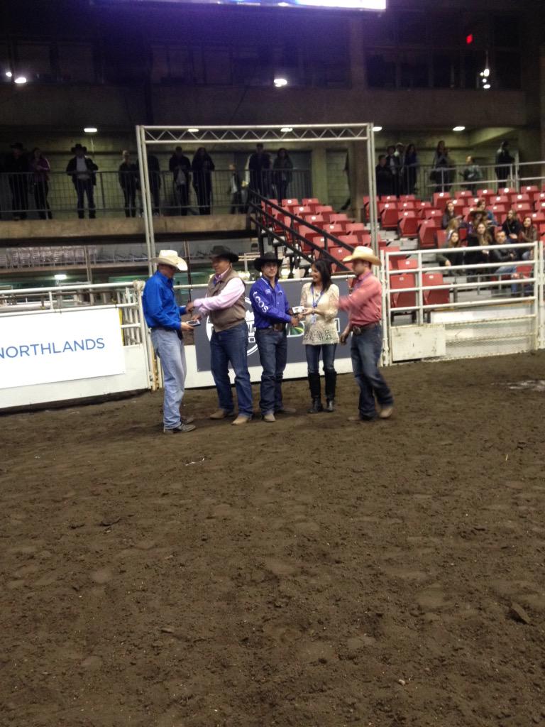 cfredmonton's tweet photo. Meet your 2015 Canadian College Finals Rodeo Team Roping champions Bonnet/Johnson #CCFR15 http://t.co/Ni8rLzXMvi