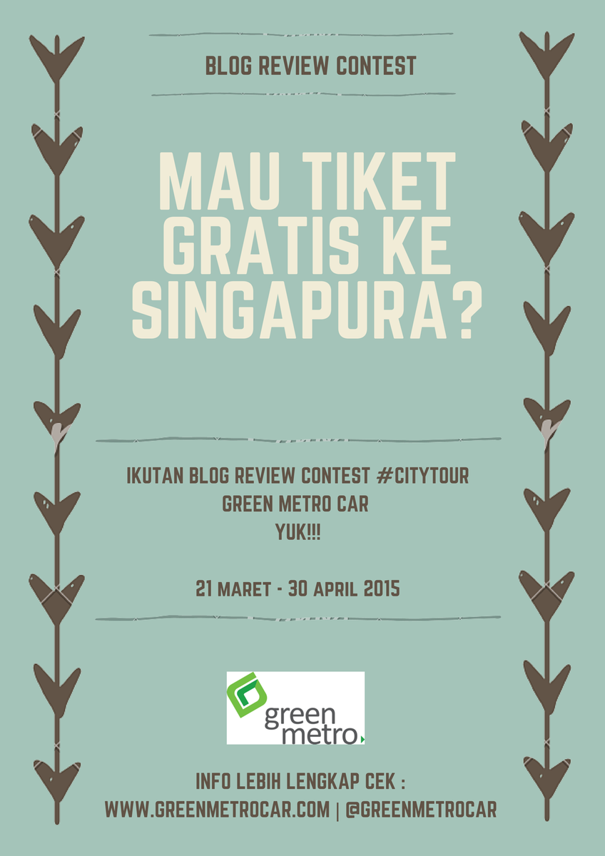 infokuis's tweet photo. Dr @greenmetrocar: Ada TIKET GRATIS ke Singapore! Ikuti Blog Review Contest! #bloggersurabaya http://t.co/IZ2SQkzdc1 http://t.co/Smrsx8tun7"