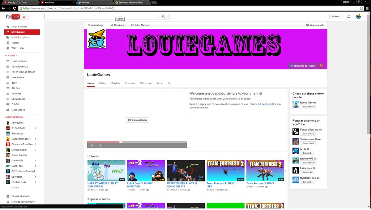 LouieGames_'s tweet photo. OMG 100 VIEWS #goals http://t.co/S5VXYRR4Iy