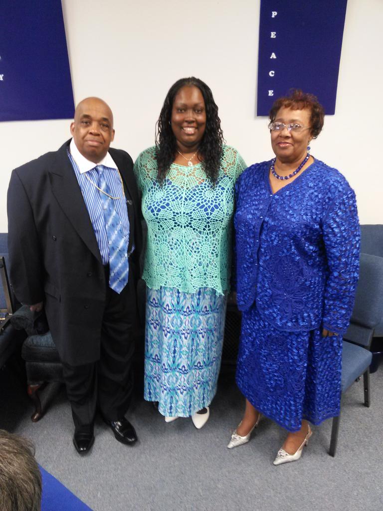 OliverExtras313's tweet photo. My Bishop and Me and His beautiful wife lady George. She a wonderful kind woman of God's beat of Heart. Love her so. http://t.co/QDaavVSLbi