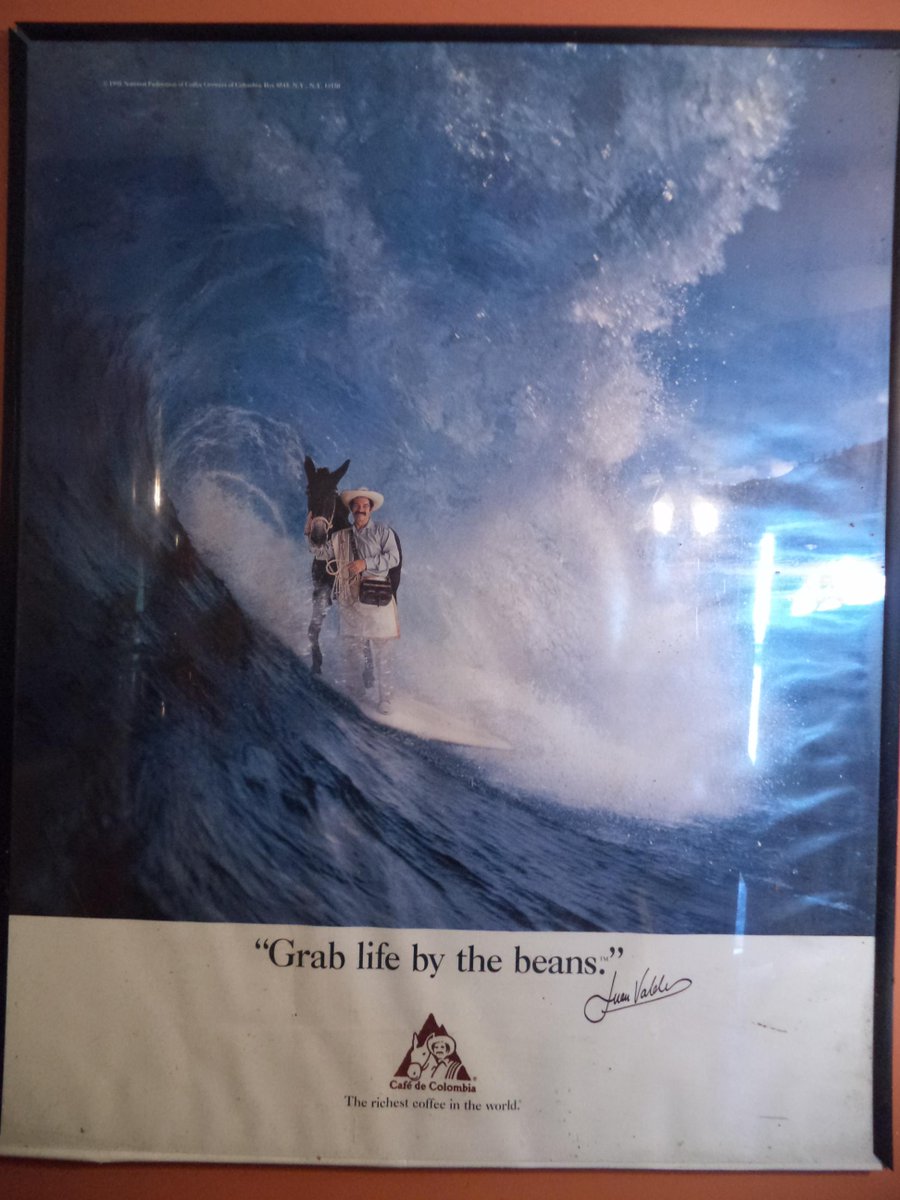JavaJanes's tweet image. cool poster hanging in my roast room
  #coffee #coffeelovers #CafeColombiano  #caffeine