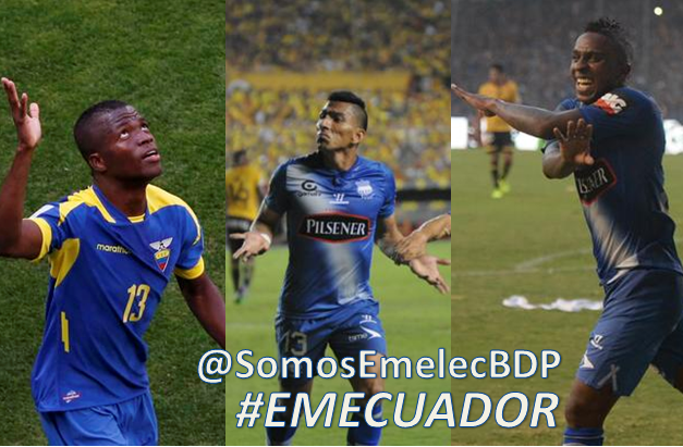 elangelazul's tweet photo. "@SomosEmelecBDP: Vengo del futuro y esta será la delantera de la selección ecuatoriana.
#EMECUADOR http://t.co/CYZ0TxdxqL"