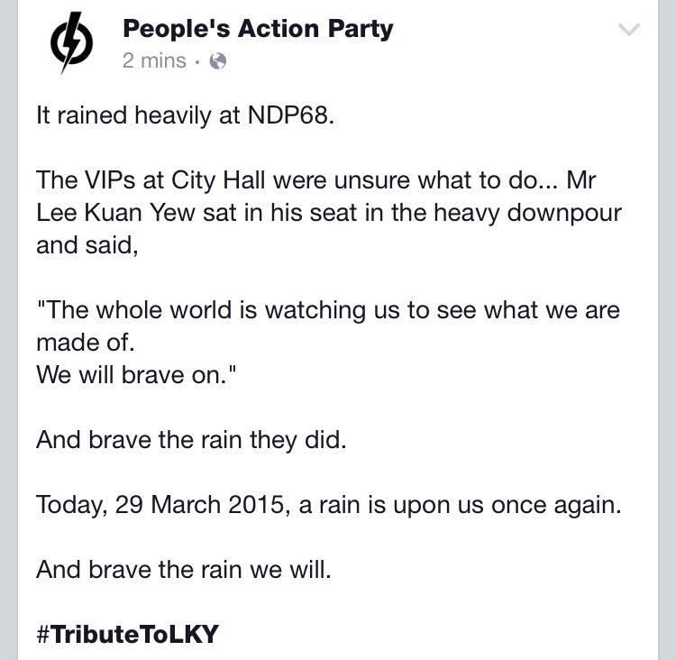 glendakohh's tweet photo. "And brave the rain we will." http://t.co/R9oT5XMd63