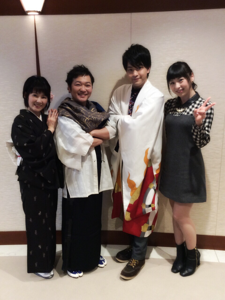 山口勝平 宇宙なんちゃらこてつくん 4 7放送開始 サンデーフェス楽しみちう 境界のrinneステージ終わりました 出演者のみんなとパチリ Http T Co Ckqzhcldil
