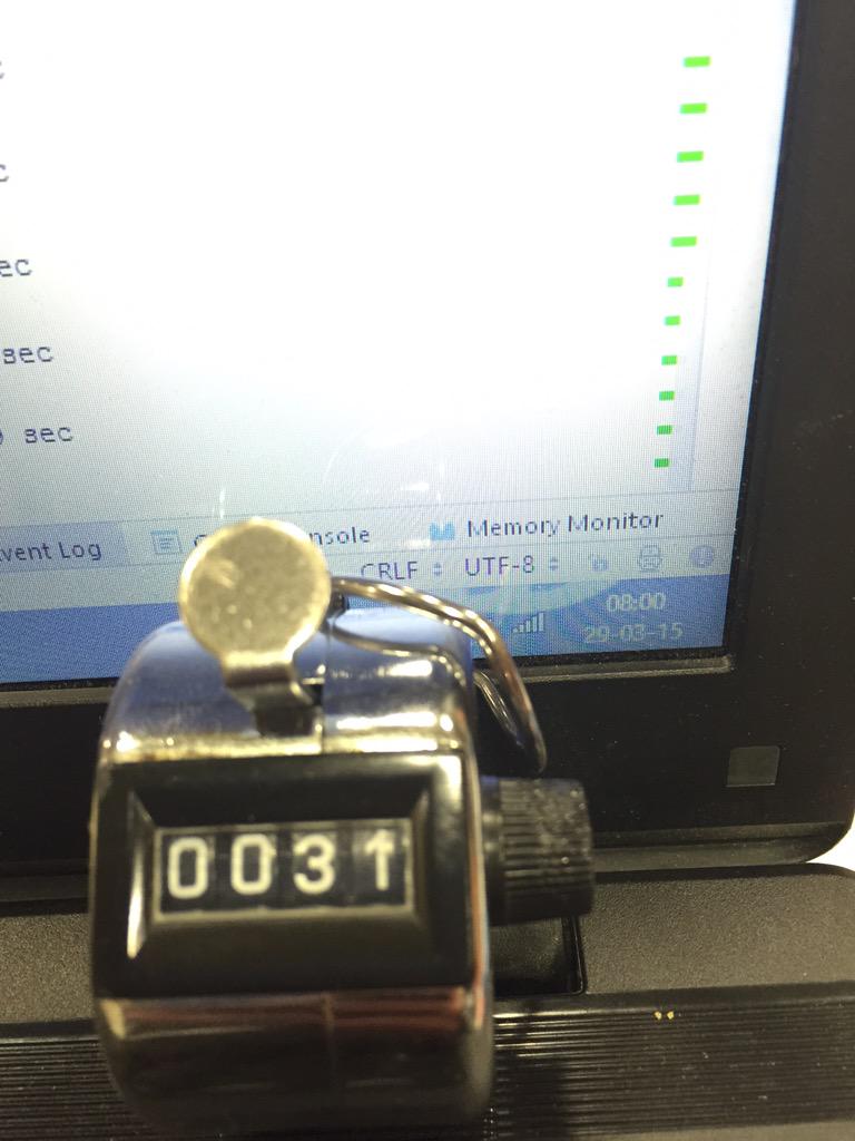 RomainB93's tweet photo. 48H awake / 32H coding / 31 time code annoyed me... Time to go sleeping #BeHackathon http://t.co/8VUA0ODG7i