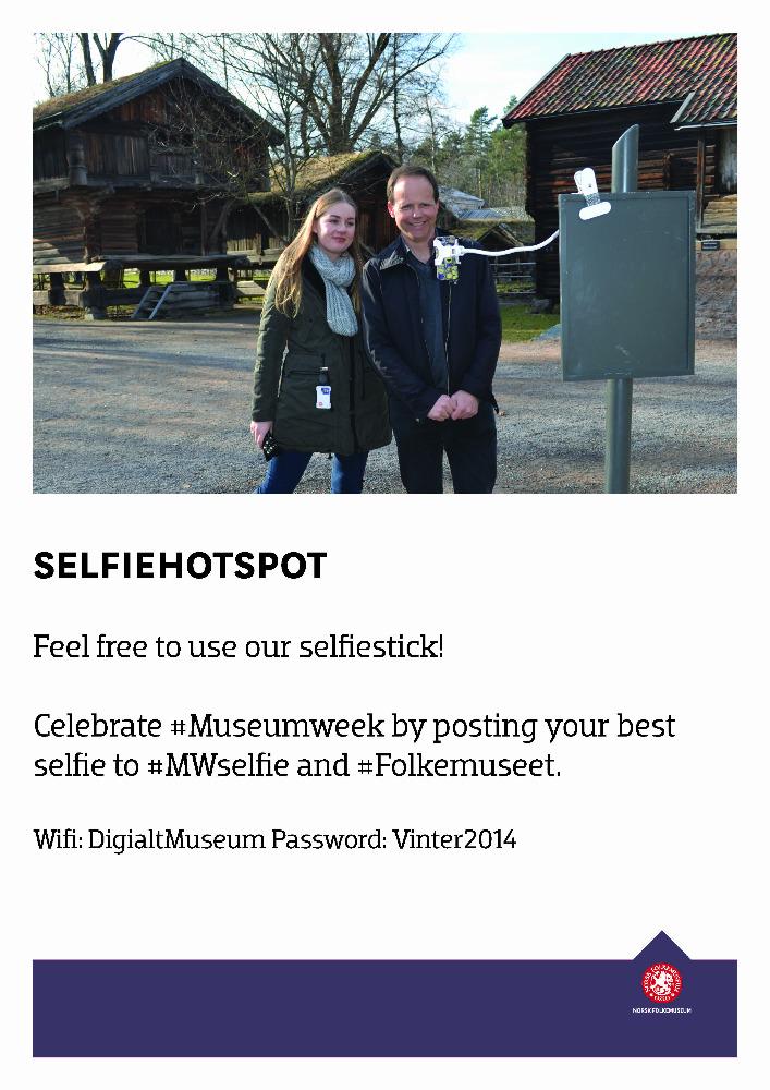Folkemuseet's tweet photo. Feel free to use our selfiestick!
Celebrate #Museumweek by posting your best
selfie to #MWpose and #Folkemuseet. http://t.co/jpZwFKRvCN