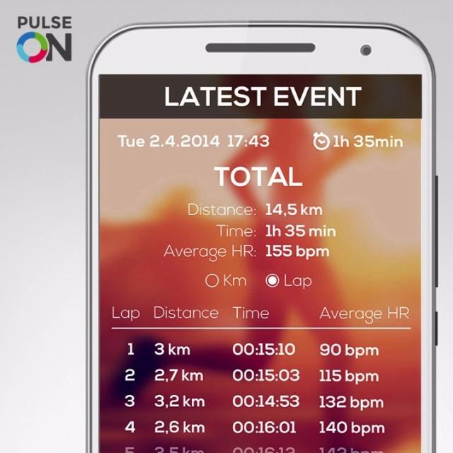 PulseOnHR's tweet photo. Make every lap count! Make laps during your exercise and compare laps after your workout, … http://t.co/cmqfmhgMNG http://t.co/EJ2aoHljot