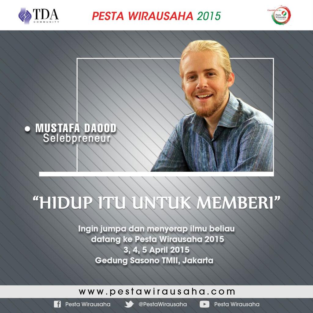 herrisetiawan's tweet photo. Jumpa selebpreneur yg satu ini @mustafadaood sy terpapar semangat &amp; inspirasinya,Yuk jumpa beliau di @pestawirausaha http://t.co/CtG0v6oI7A