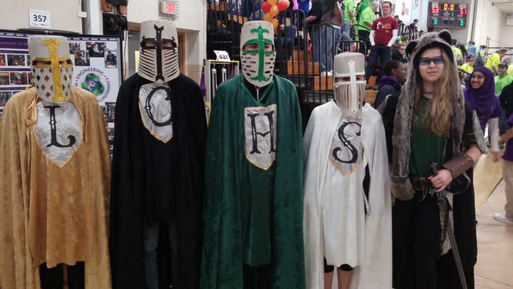 CyberCrusaders's tweet photo. Day 2 begins! Three qualification matches for 272 today. The crusaders are ready. #omgrobots #recyclerush #frcUD http://t.co/q0erdBJErx