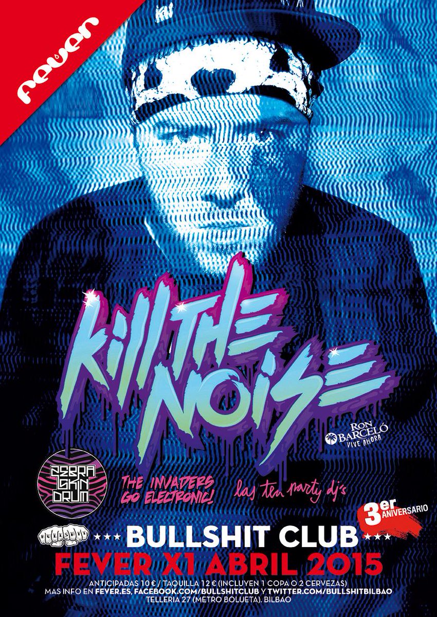 BullshitBilbao's tweet photo. Sorteamos 2 INVITACIONES DOBLES para este miércoles con KILL THE NOISE.

Follow y RT para participar. http://t.co/T4lr4tGNrZ