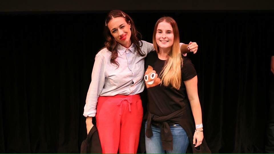 I pooed on my shirt I was that excited! 💩💩💩💩 <a href="/MirandaSings/">Miranda Sings</a> #MirandaSingsCanberra