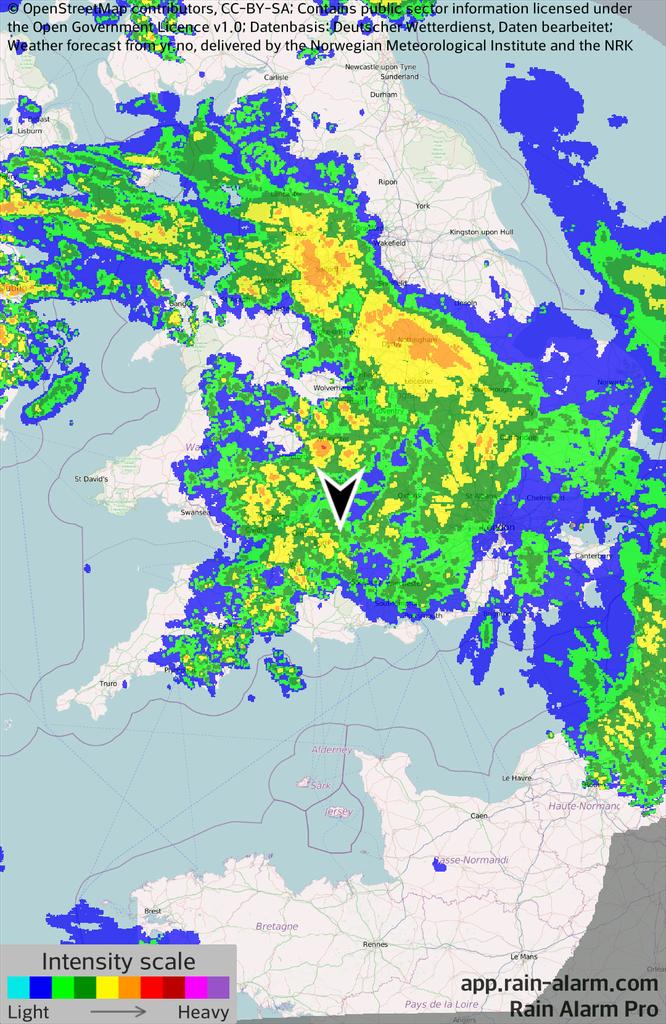 Spring back on hold this morning as the clocks went forward an hour.☔Brighter this afternoon ⛅

Rain Alarm Pro