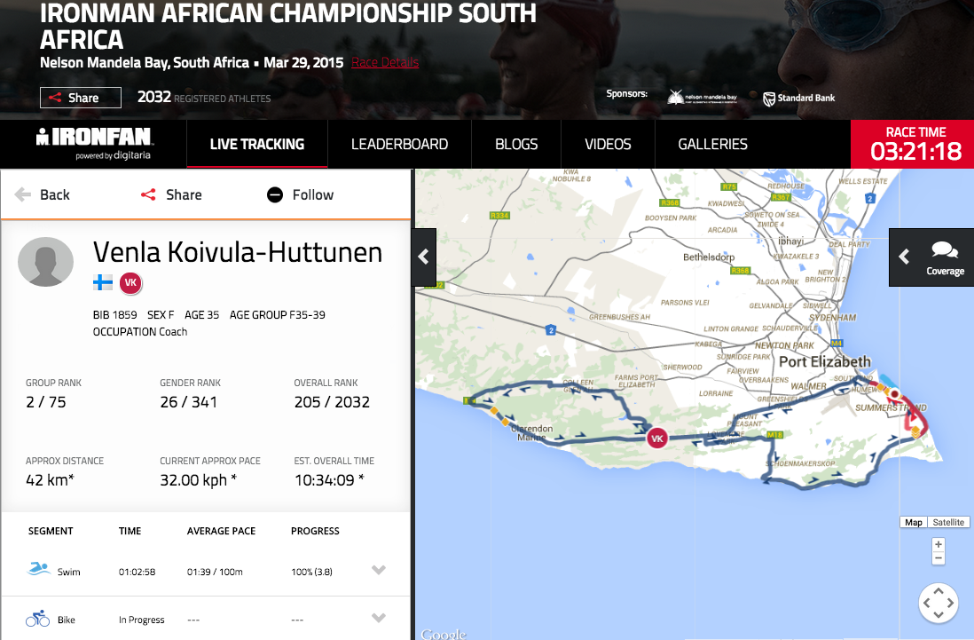 triVenla's tweet photo. Hienosti kulkee @IMSouthAfrica #triathlon #pyöräily käynnissä seuraa netissä http://t.co/sjlB9aX6nS http://t.co/sZpTH6cxpO
