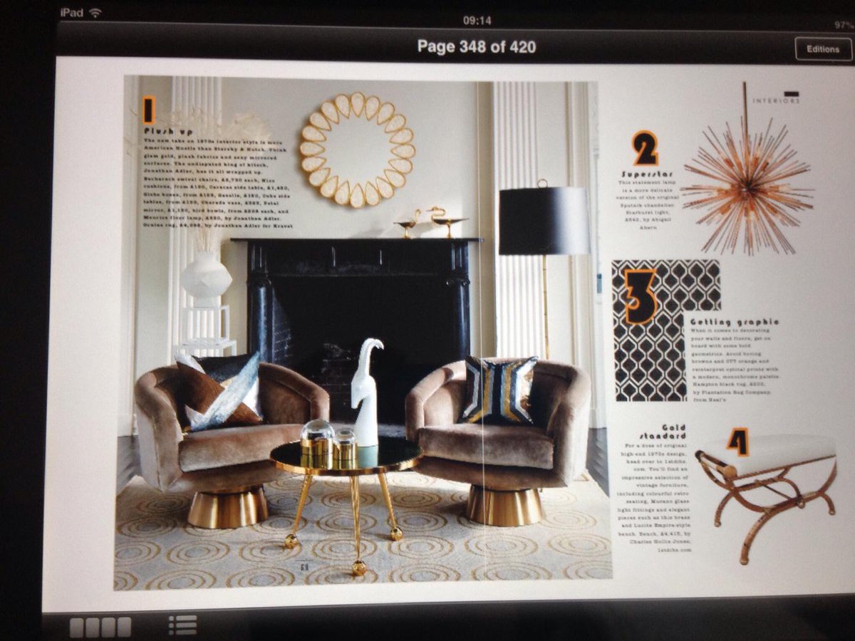 Sophia Cottier (@sophia_cottier) on Twitter photo Thank you <a href="/claudiabaillie/">Claudia Baillie</a> for the TWO <a href="/jonathanadler/">Jonathan Adler</a> full pages today @TheSTStyle - you have made our weekend!! #70s Thank you <a href="/claudiabaillie/">Claudia Baillie</a> for the TWO <a href="/jonathanadler/">Jonathan Adler</a> full pages today @TheSTStyle - you have made our weekend!! #70s