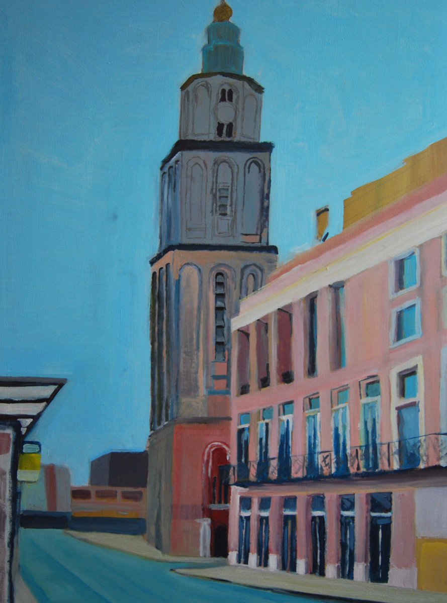 martinitoren's tweet photo. RT @ArrevanRassel: Martinitoren #Groningen #art #kunst #citylandscape http://t.co/b0nWIx0f6L