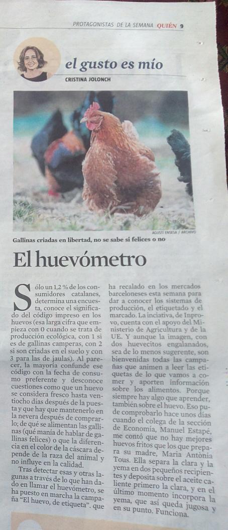 Avicultura_com's tweet photo. La campaña sobre el correcto etiquetado d el huevo en el diario Catalan +leido #avicultura #aseprhu #marketingavicola http://t.co/wfNZaFLHPg