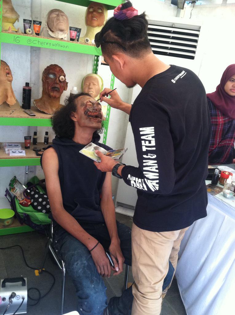 FILARTC's tweet image. #makeupeffect terus eksis menebarkan pesonanya ! @filmbazaarind