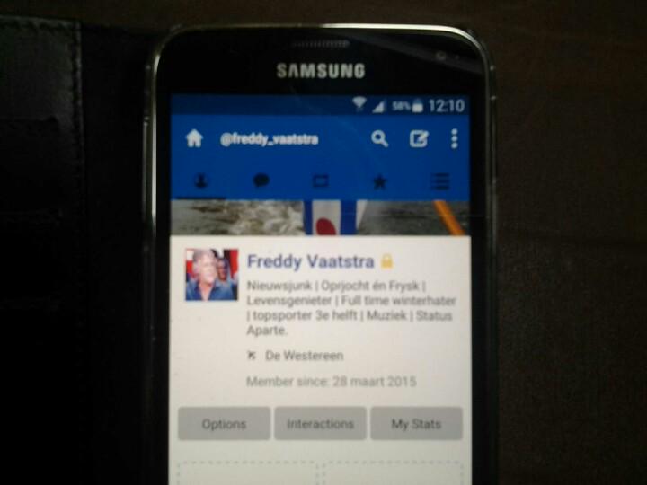 FreddyVaatstra's tweet photo. Vanaf heden hier geen tweets meer, voortaan een nieuw account. Zie de foto, laat dat slotje geen belemmering zijn. http://t.co/6mEzlt3Njp