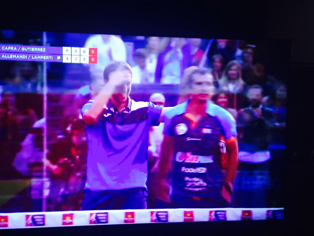 MeetingSports's tweet photo. Ahí esta @EnterGutierrez y @luchocapra festejando su pase a la final de @adeslaspadel @WorldPadelTour VAMOS!!!!! http://t.co/S9HI6PdTCz