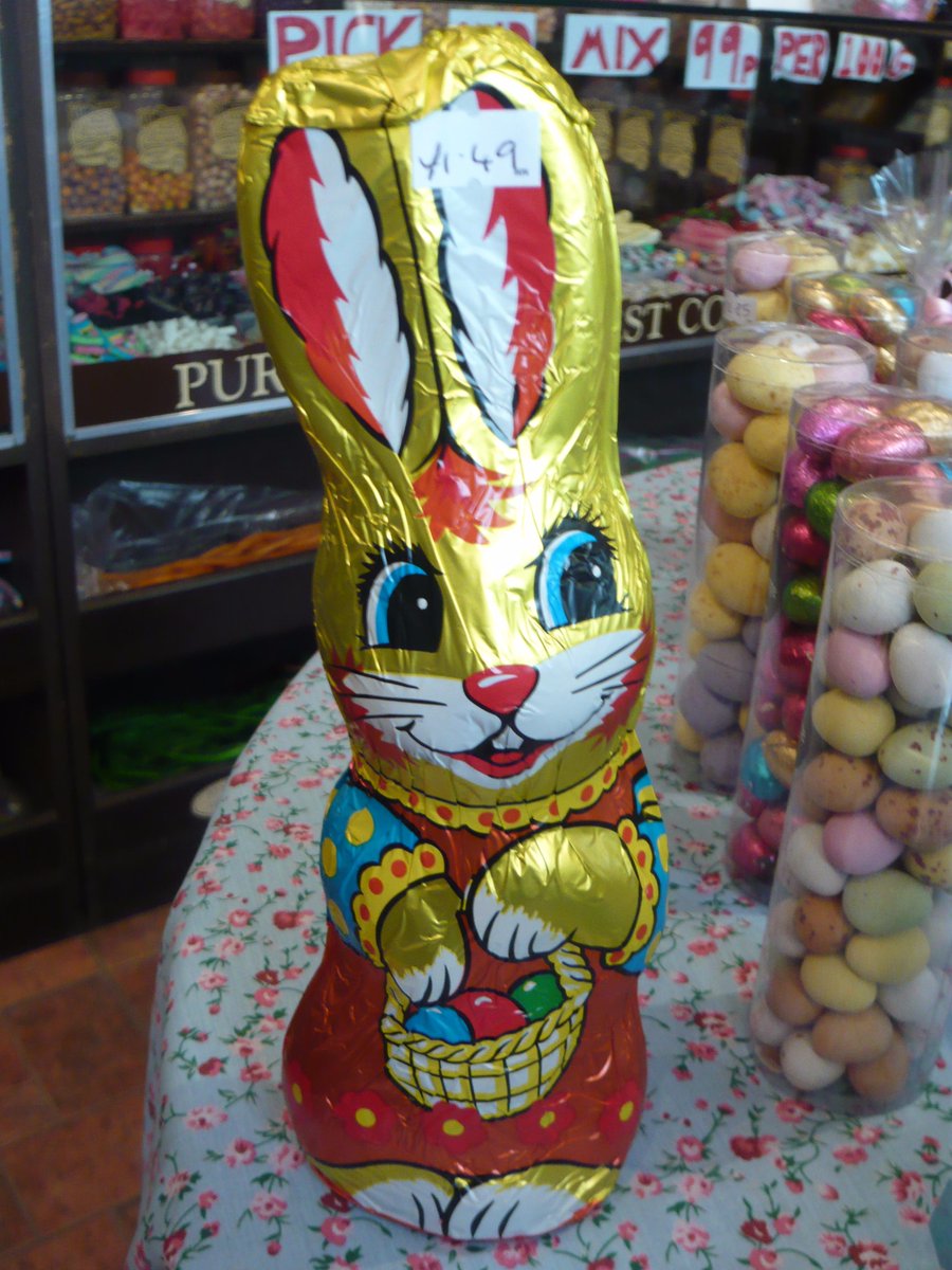 What a miserable day, cheer yourself up with some sweets and why not get your Easter goodies too.