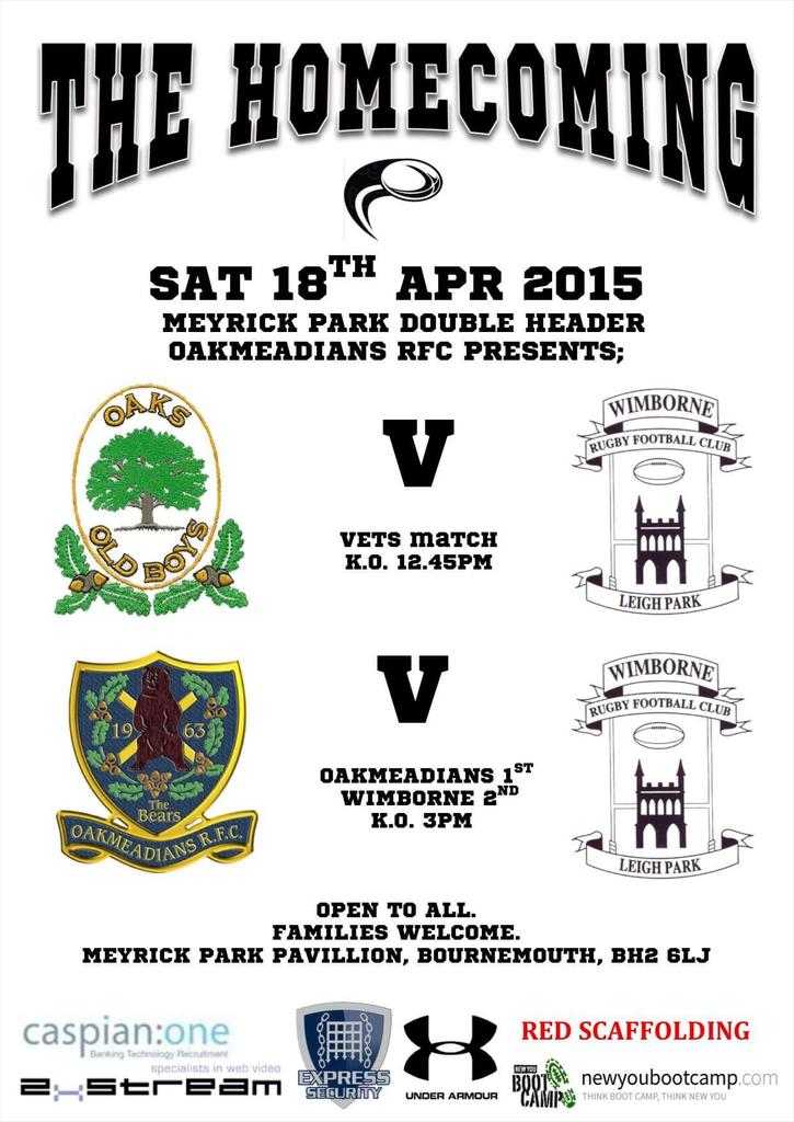 OaksOldBoys's tweet image. #PackThePark @OaksOldBoys v @WimborneRFC vets @oakmeadiansrfc 1st v @WimborneRFC 2nds