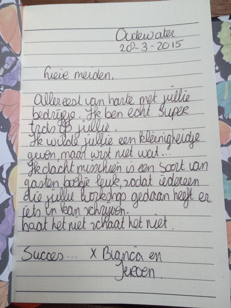 Vandaag geslaagde en gezellige workshop gehad!