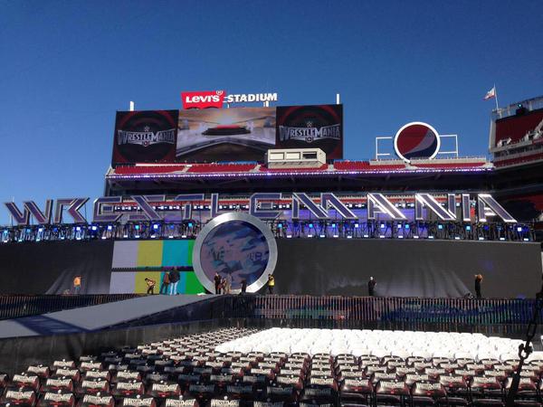 Foto: Cenário da WWE WrestleMania 31