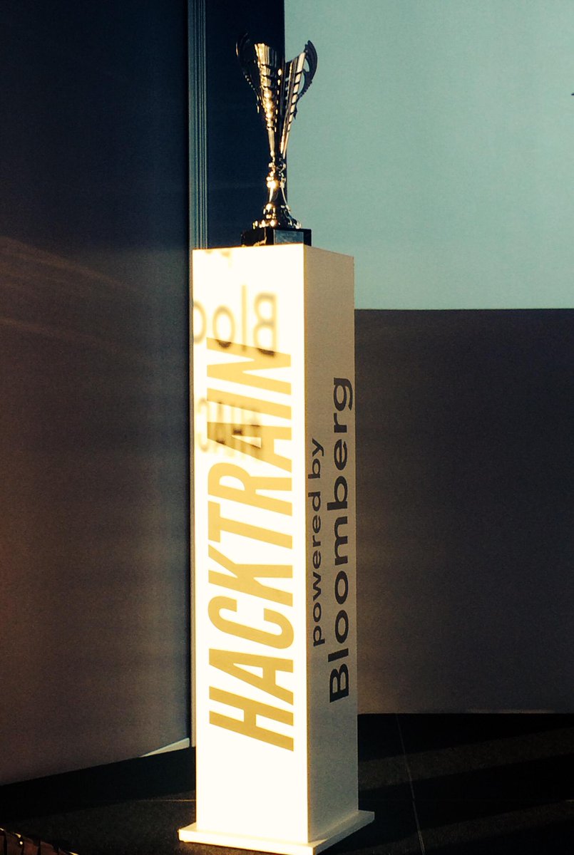 TechAtBloomberg's tweet image. Pitches are over. Who will take home @TheHackTrain trophy?  #HackTheRails