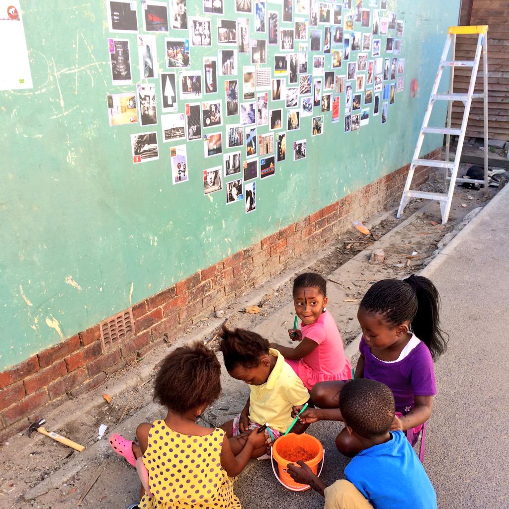 OpenStreetsCT's tweet photo. #microgalleries reclaiming a disused lane at #OpenStreetsLanga http://t.co/IMWfcl62ul http://t.co/uT9LqWqFlR