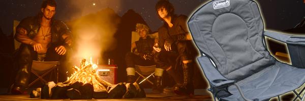 ShootBarrel's tweet photo. Shocking: "I played the Final Fantasy XV demo and now I own a set of Coleman camping chairs" http://t.co/EmlrQ6qByK http://t.co/ej5S5YT6Dd