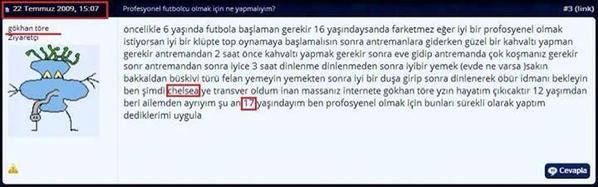 trtspor's tweet photo. Milli futbolcu Gökhan Töre'nin 2009 yılında bir forum sitesinde verdiği gülümseten tavsiyeler... http://t.co/gIYHgJjiHN
