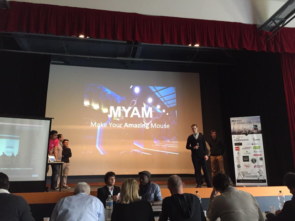 SG_etvous's tweet photo. 7eme projet #swto6 MYAM pour avoir une souris adaptée à la main du gamer et customisable pour une expérience unique http://t.co/xCvFgXQaUl