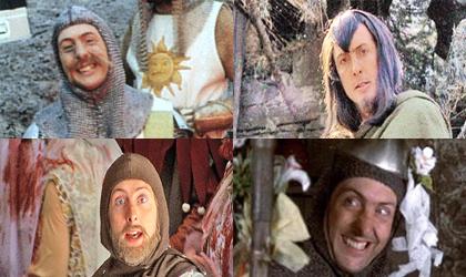 Happy birthday Eric Idle (these are some of his characters from Monty Python & The Holy Grail) 